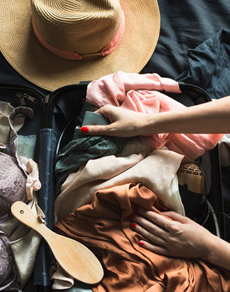 Preparazione del bagaglio per il viaggio