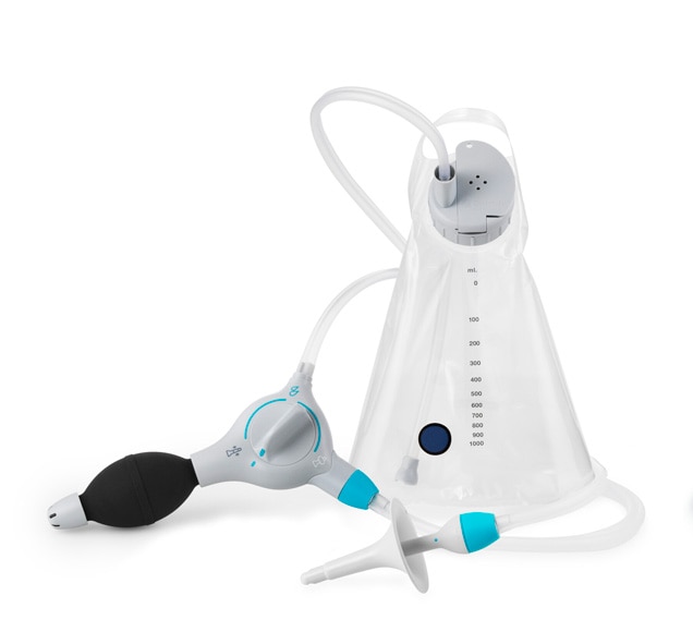 Image of Peristeen Plus, a high-volume transanal irrigation system which can reduce symptoms of constipation or faecal incontinence for up to 2 days.